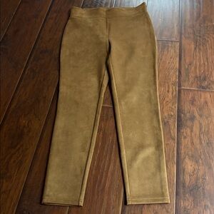 LOFT Outlet Camel Faux Suede Leggings Women SZ S